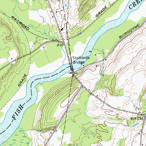 Topographic Map of Fish Creek Marina, NY