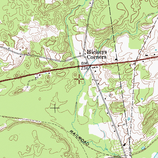 Topographic Map of Brookview, NY
