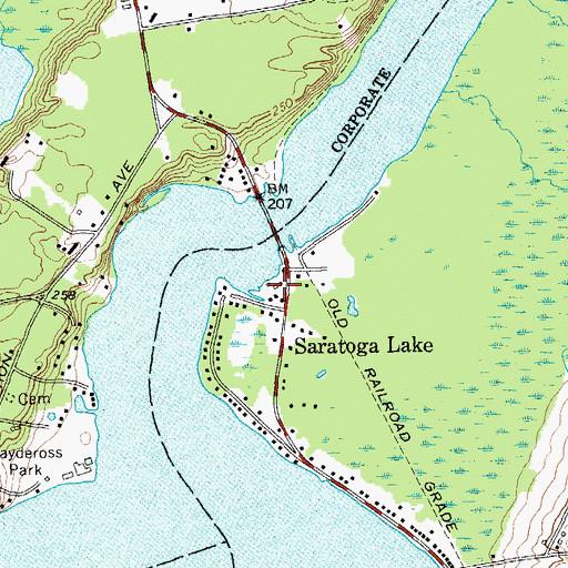 Topographic Map of Point Breeze Marina, NY