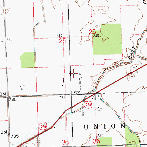Topographic Map of Pentecost Station (historical), MI
