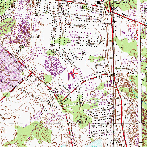 Topographic Map of Saint Pius X School, NY