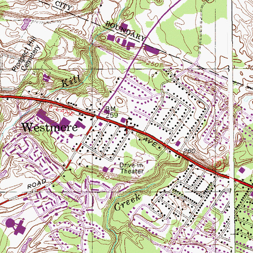 Topographic Map of Christ The King School, NY