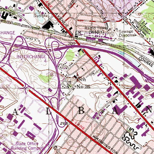 Topographic Map of Montessori Magnet School, NY