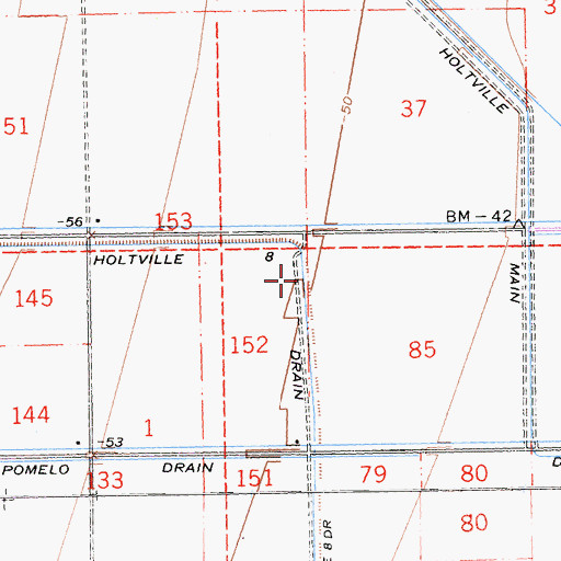 Topographic Map of Holtville Eight Drain, CA