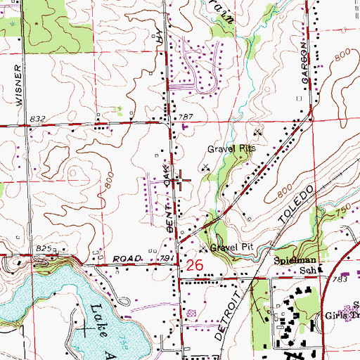 Topographic Map of Church of Our Lord Jesus Christ, MI