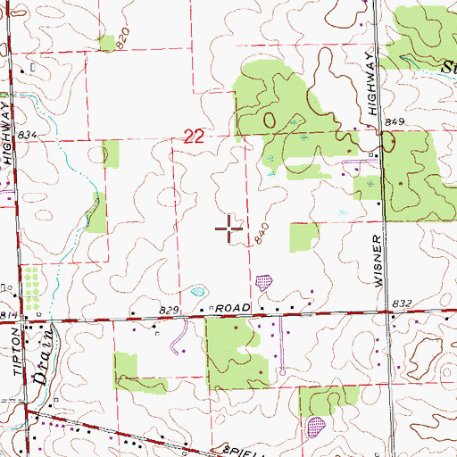 Topographic Map of Reformed Baptist Church, MI