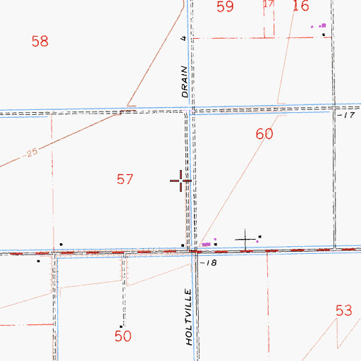 Topographic Map of Holtville Drain Four, CA