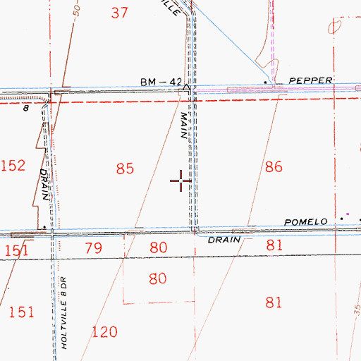 Topographic Map of Holtville Main Drain, CA
