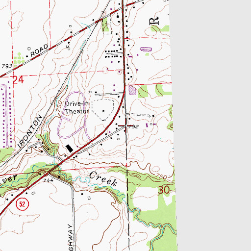 Topographic Map of Robin Hood Mobile Court, MI