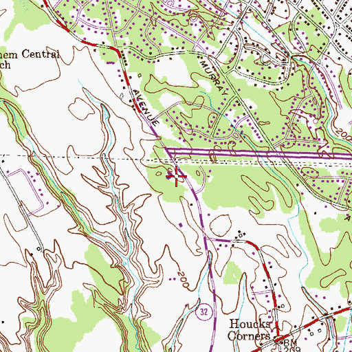 Topographic Map of Bethlehem Community Church, NY