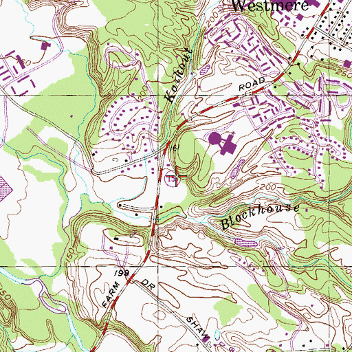 Topographic Map of Grace Baptist Church, NY