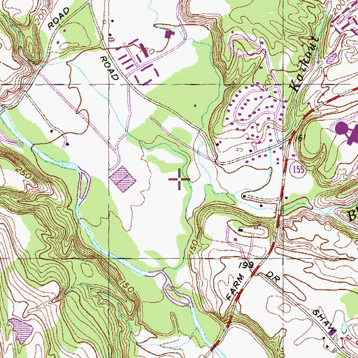 Topographic Map of Hamilton Union Presbyterian Church, NY