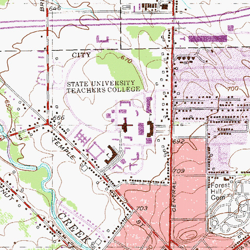 Topographic Map of Mason Hall, NY