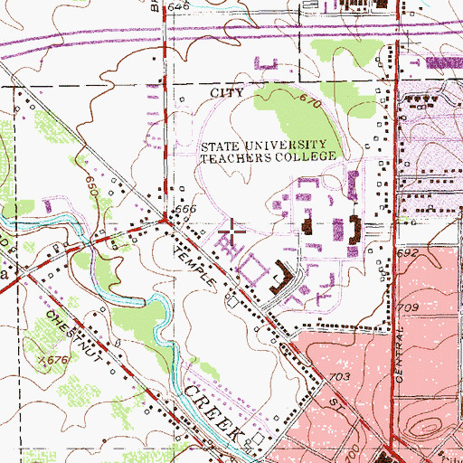 Topographic Map of Igoe Hall, NY