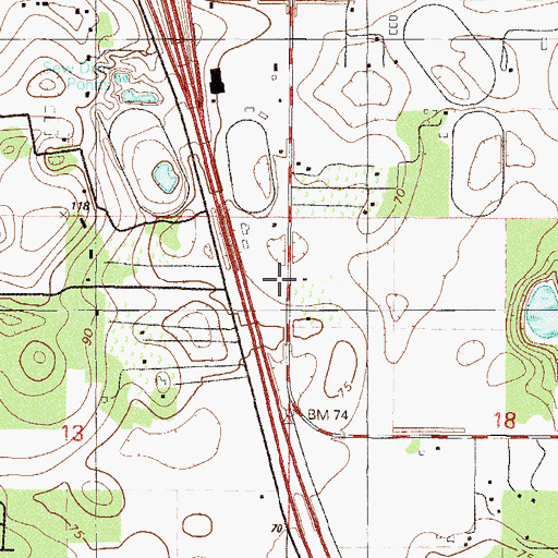 Topographic Map of Summerglen Electric Substation, FL