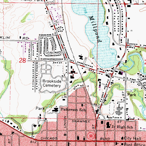 Topographic Map of Saint Joseph Academy, MI