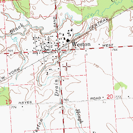 Topographic Map of Weston Station (historical), MI