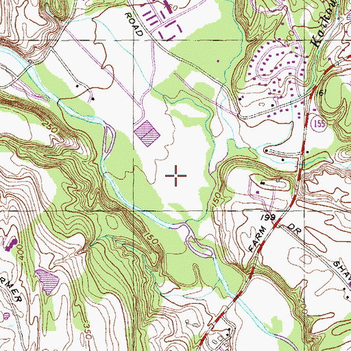 Topographic Map of Nott Road Park, NY