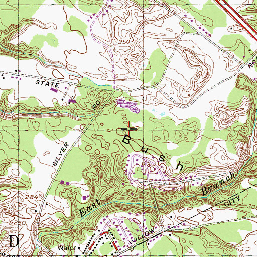 Topographic Map of Pinehaven Country Club, NY