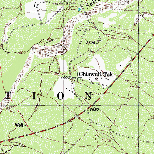 Topographic Map of Chiawuli Tak, AZ