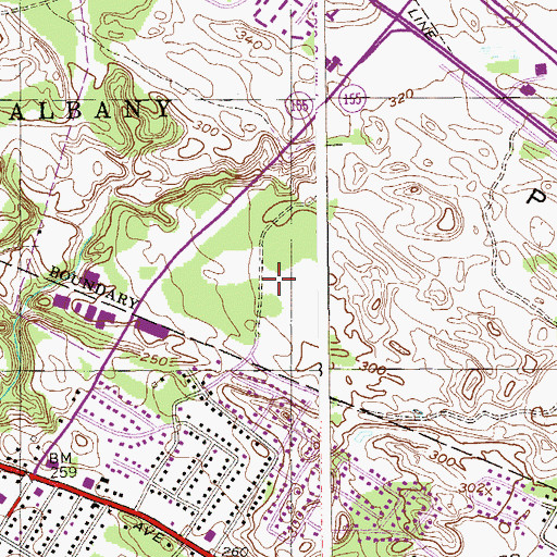 Topographic Map of Kamer Road Industrial Park, NY