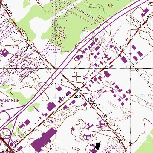 Topographic Map of Windsor Plaza Shopping Center, NY