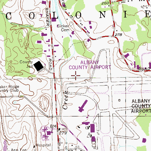 Topographic Map of Guptill Industrial Park, NY