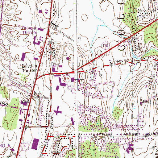 Topographic Map of Aragona Mall Shopping Center, NY