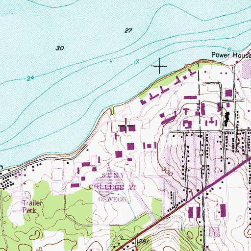 Topographic Map of Lanigan Hall, NY