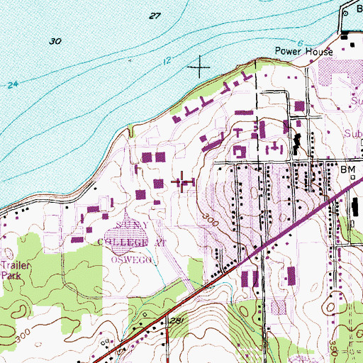Topographic Map of Hart Hall, NY