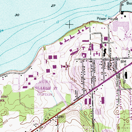 Topographic Map of Cooper Hall, NY