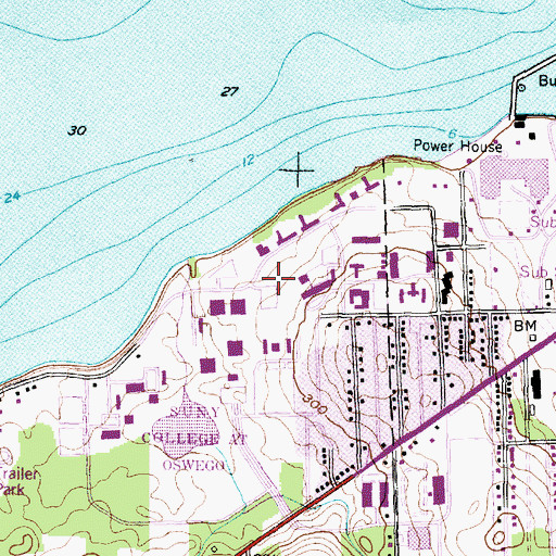 Topographic Map of Poucher Hall, NY