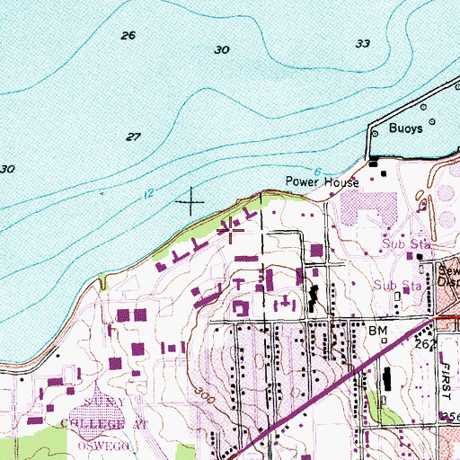 Topographic Map of Riggs Hall, NY