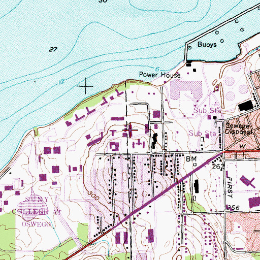 Topographic Map of Wilber Hall, NY