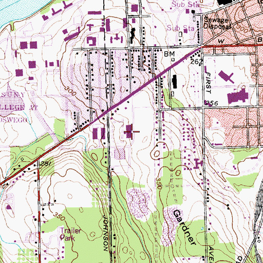 Topographic Map of Romney Field House, NY