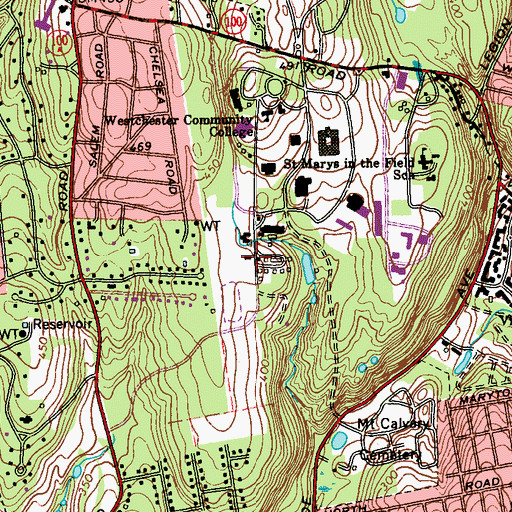 Topographic Map of Knollwood Center, NY