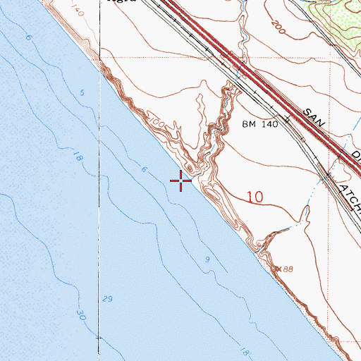 Topographic Map of Horno Canyon, CA