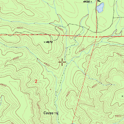 Topographic Map of Horse Canyon, CA