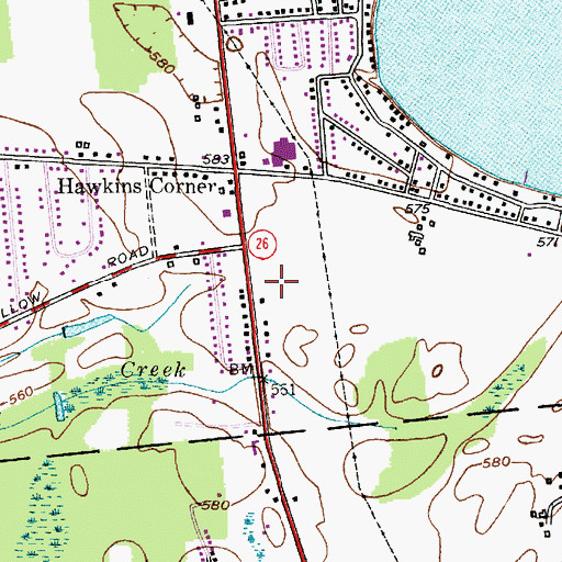Topographic Map of Church of Jesus Christ of Latter Day Saints, NY