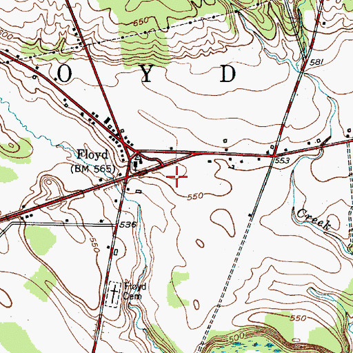 Topographic Map of Floyd United Methodist Church, NY