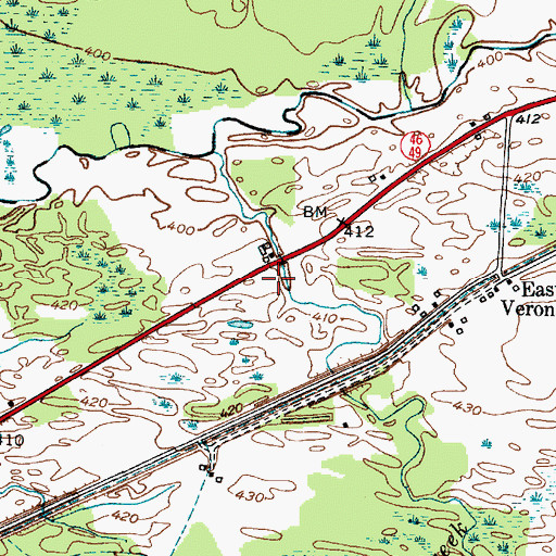 Topographic Map of Friendship Baptist Church, NY