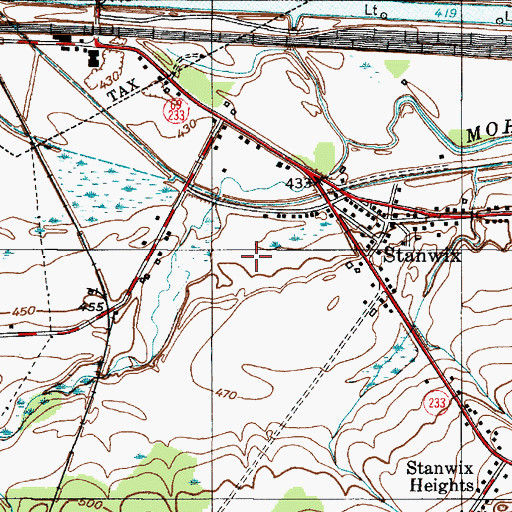 Topographic Map of Kingdom Hall of Jehovahs Witnesses, NY