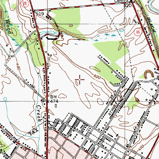 Topographic Map of Rome Church of Christ, NY