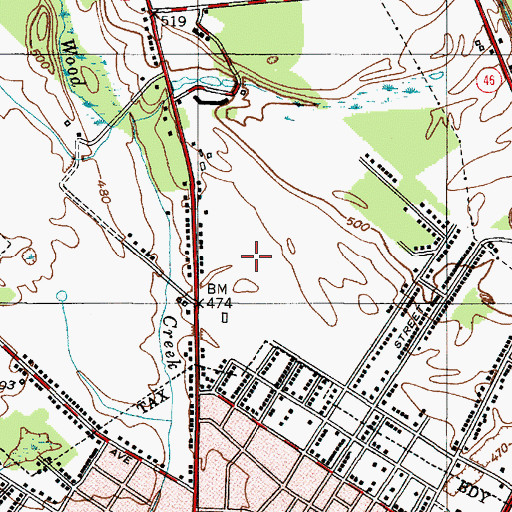 Topographic Map of Rome Catholic School, NY