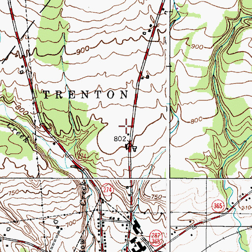 Topographic Map of Holland Patent Central High School, NY