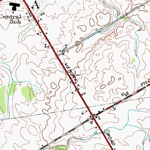 Topographic Map of Beacon Light Baptist Church, NY