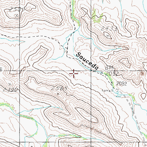 Topographic Map of Chiulikam, AZ