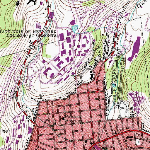 Topographic Map of Lee Hall Computing Center, NY