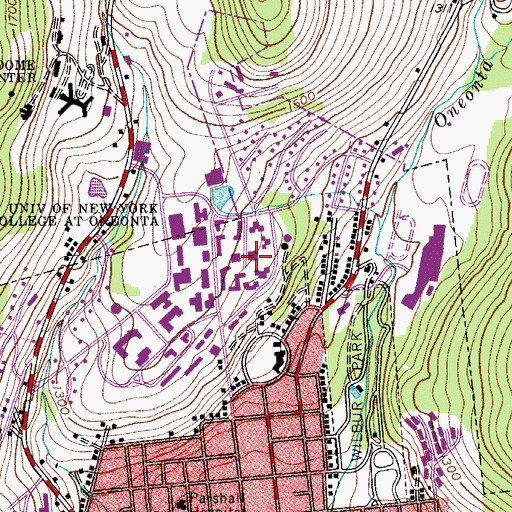 Topographic Map of Wilsbach Hall, NY