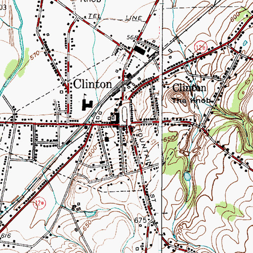 Topographic Map of Stone Presbyterian Church, NY